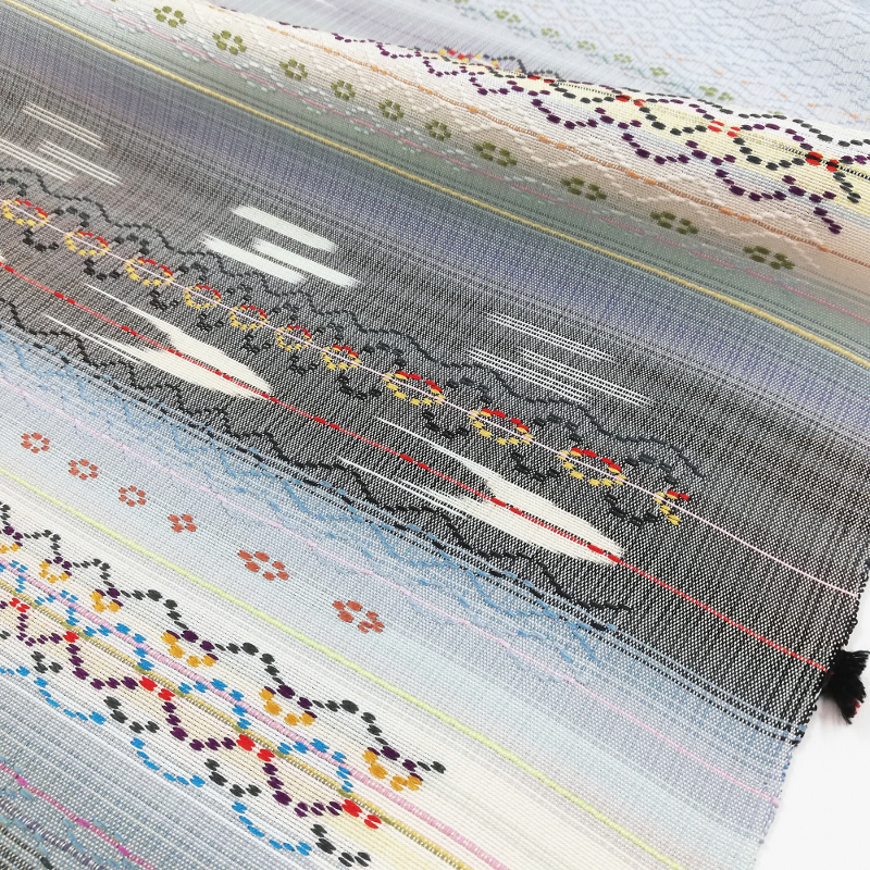 首里花織　九寸名古屋帯