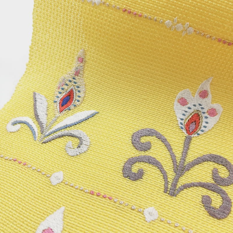 新品☆貴久樹 名古屋帯 手織り 手刺繍 夢の鳥 最高級 - 着物
